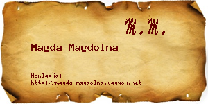 Magda Magdolna névjegykártya